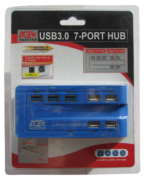 Обзор и тестирование USB 3.0 хаба AgeStar 3CH1